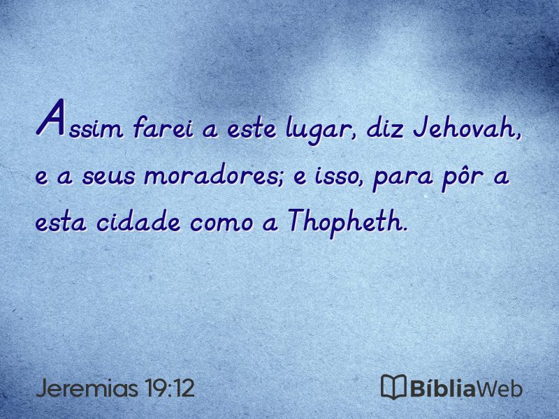 Jeremias 19:12 em imagem para compartilhar
