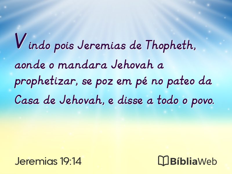 Jeremias 19:14 em imagem para compartilhar