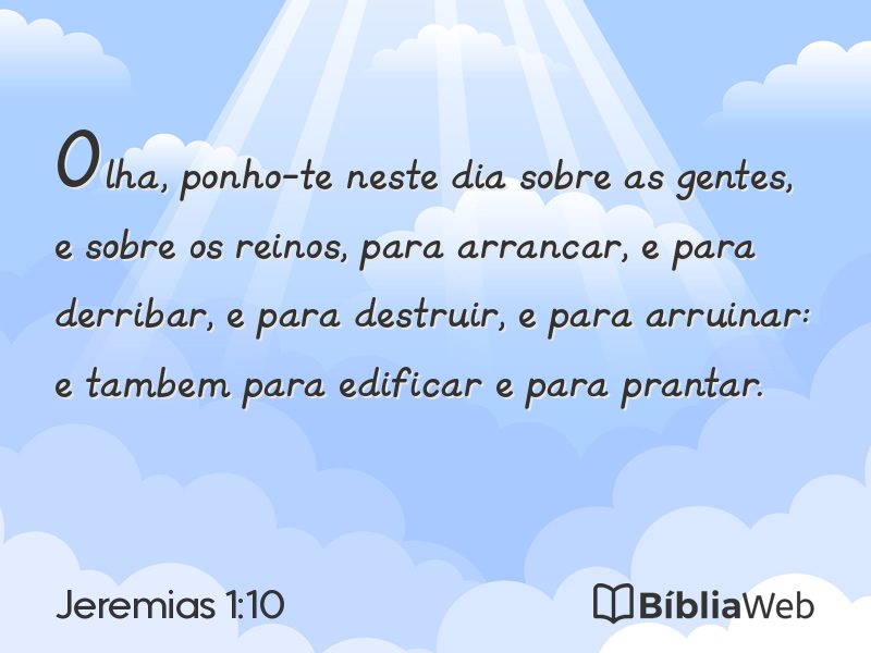 Jeremias 1:10 em imagem para compartilhar