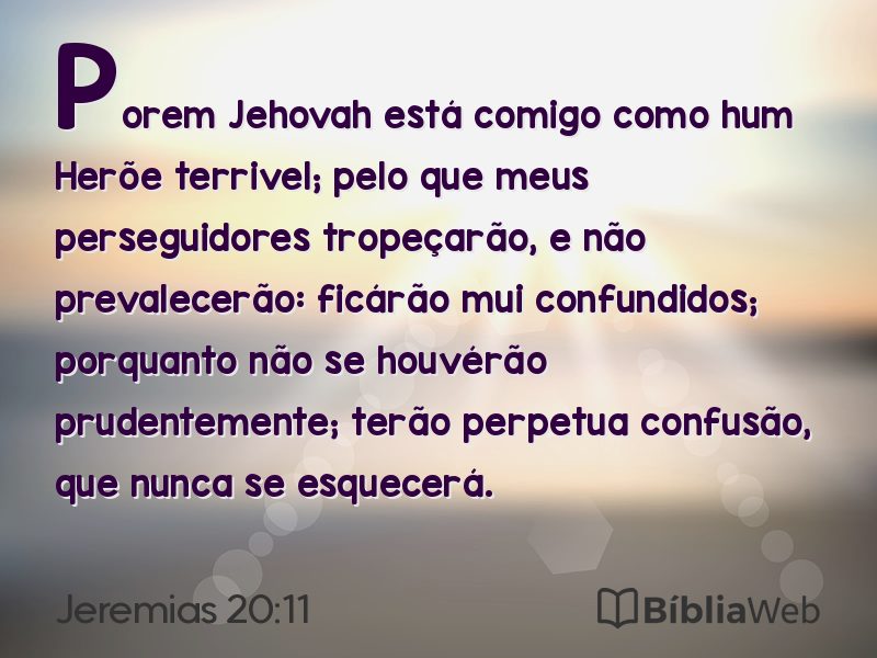 Jeremias 20:11 em imagem para compartilhar
