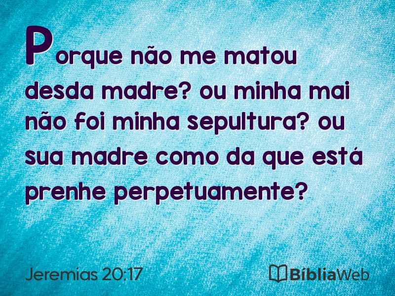 Jeremias 20:17 em imagem para compartilhar