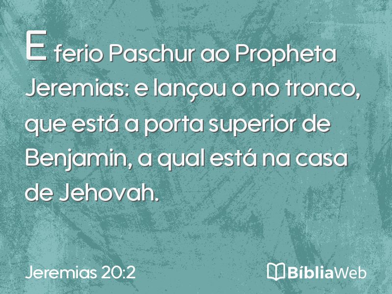 Jeremias 20:2 em imagem para compartilhar