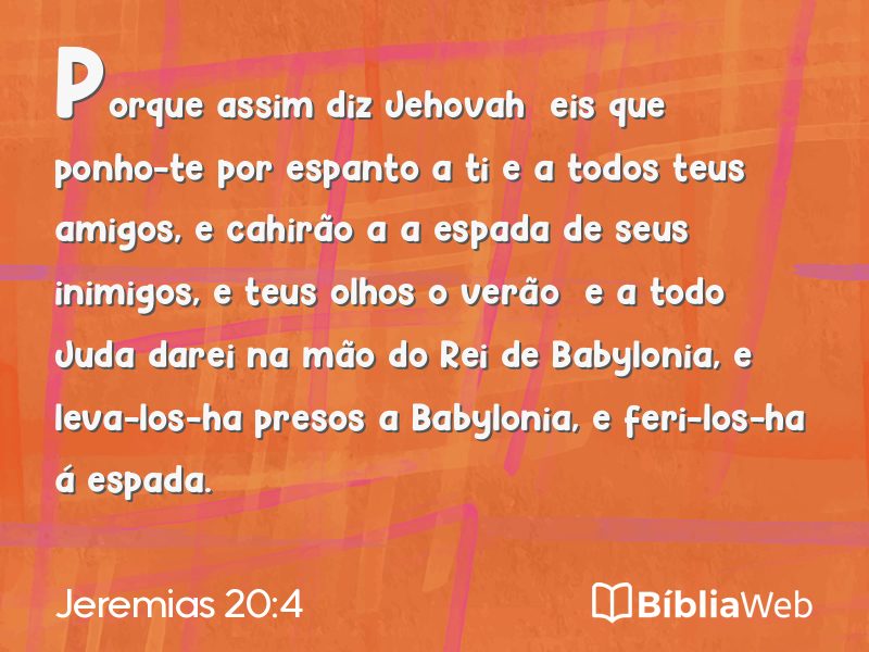 Jeremias 20:4 em imagem para compartilhar