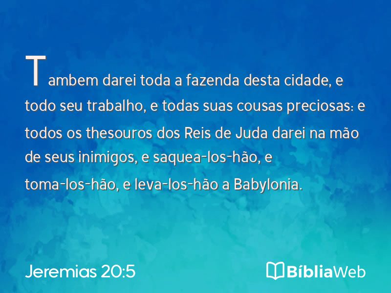 Jeremias 20:5 em imagem para compartilhar