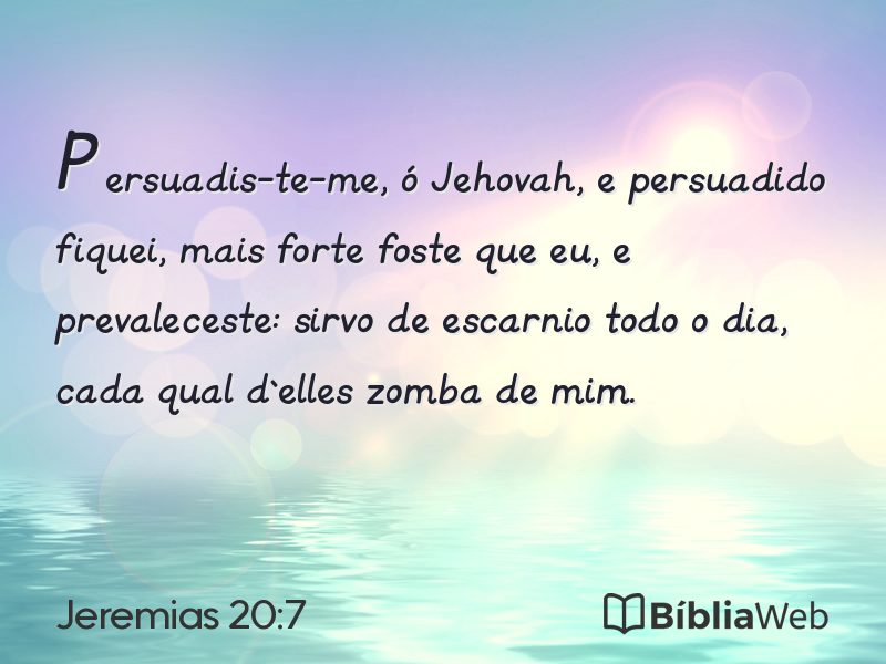 Jeremias 20:7 em imagem para compartilhar