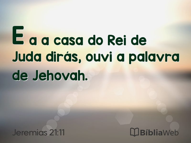 Jeremias 21:11 em imagem para compartilhar