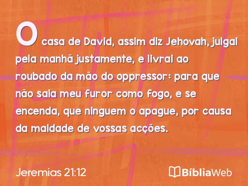 Jeremias 21:12 em imagem para compartilhar