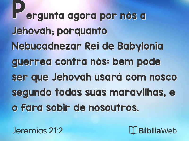 Jeremias 21:2 em imagem para compartilhar