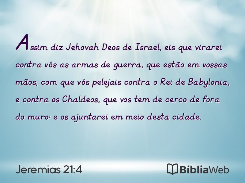 Jeremias 21:4 em imagem para compartilhar