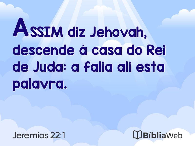 Jeremias 22:1 em imagem para compartilhar