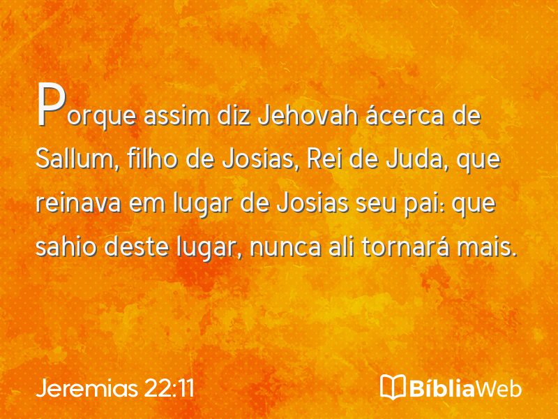 Jeremias 22:11 em imagem para compartilhar