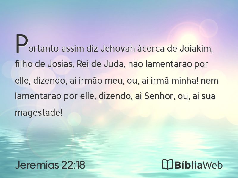 Jeremias 22:18 em imagem para compartilhar