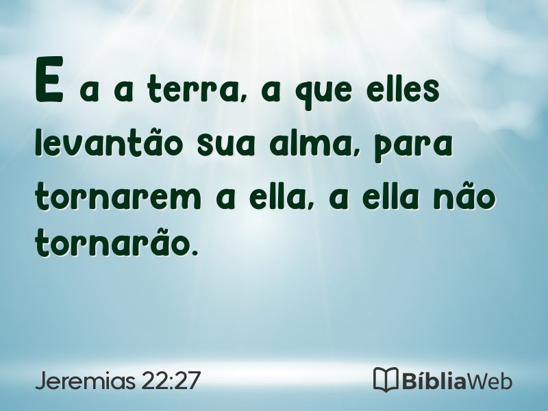 Jeremias 22:27 em imagem para compartilhar