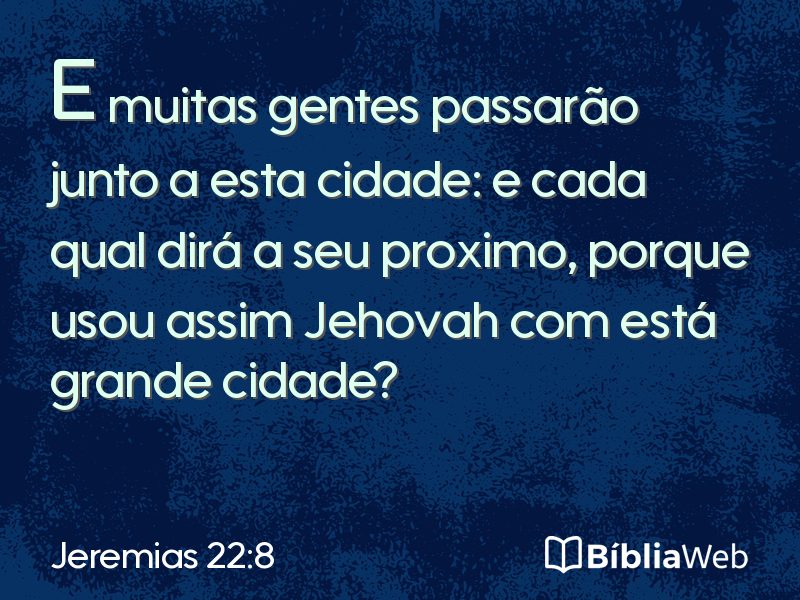 Jeremias 22:8 em imagem para compartilhar
