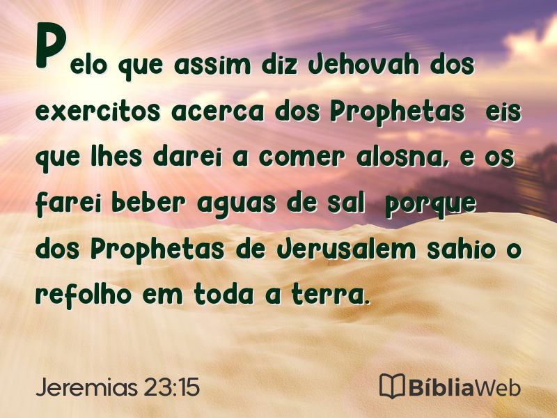 Jeremias 23:15 em imagem para compartilhar