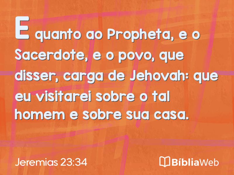 Jeremias 23:34 em imagem para compartilhar