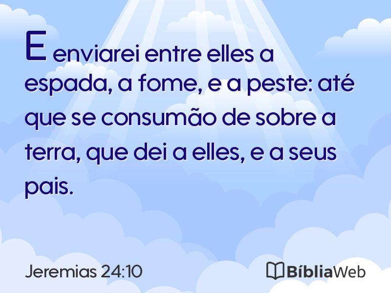 Jeremias 24:10 em imagem para compartilhar