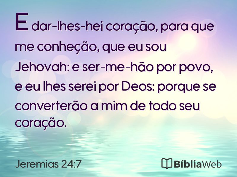 Jeremias 24:7 em imagem para compartilhar