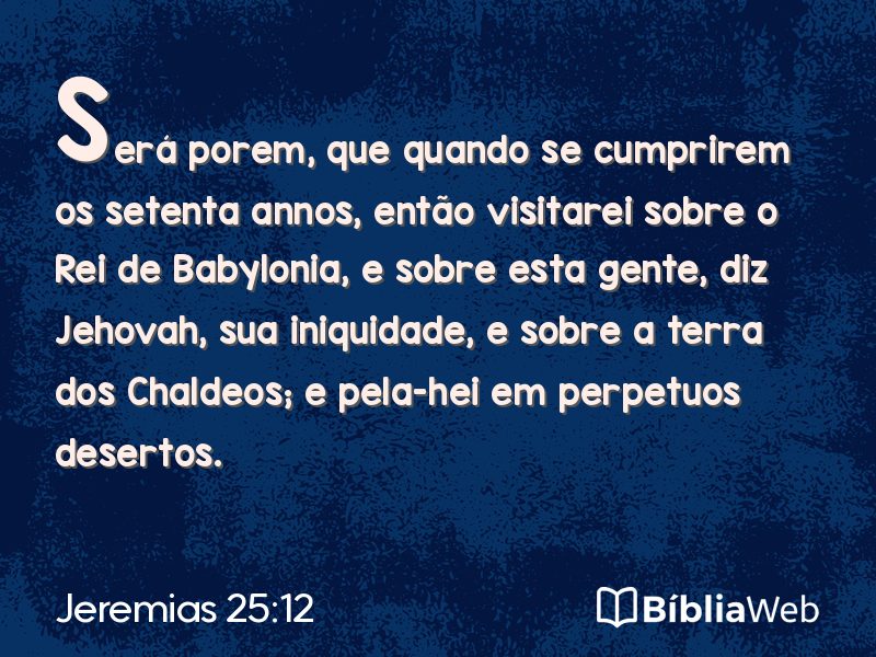 Jeremias 25:12 em imagem para compartilhar