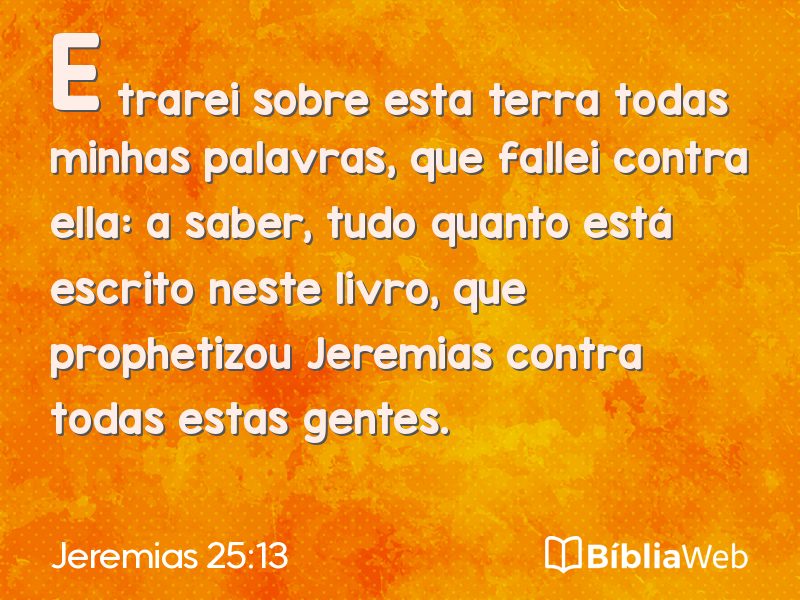 Jeremias 25:13 em imagem para compartilhar