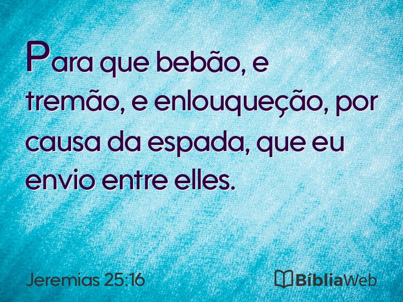 Jeremias 25:16 em imagem para compartilhar