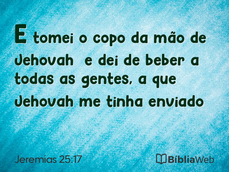 Jeremias 25:17 em imagem para compartilhar