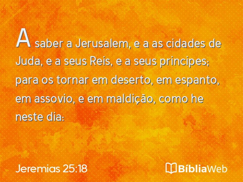 Jeremias 25:18 em imagem para compartilhar