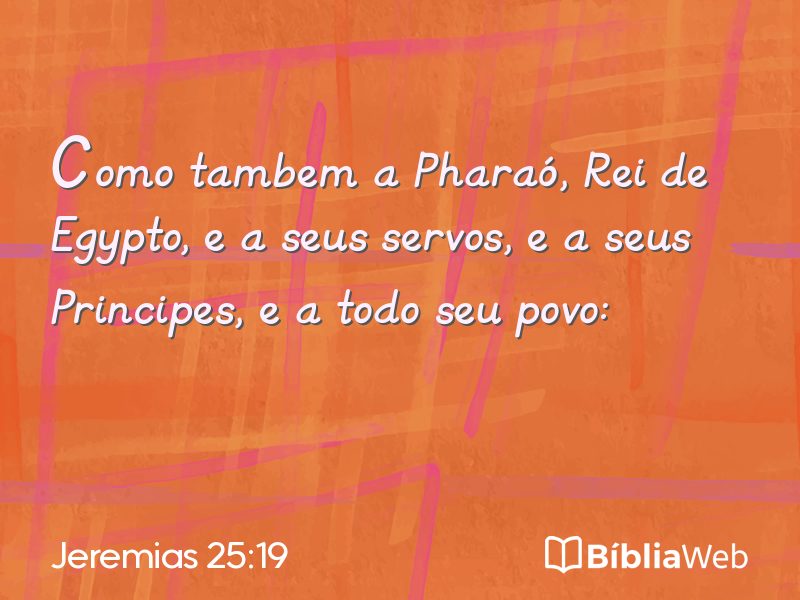 Jeremias 25:19 em imagem para compartilhar
