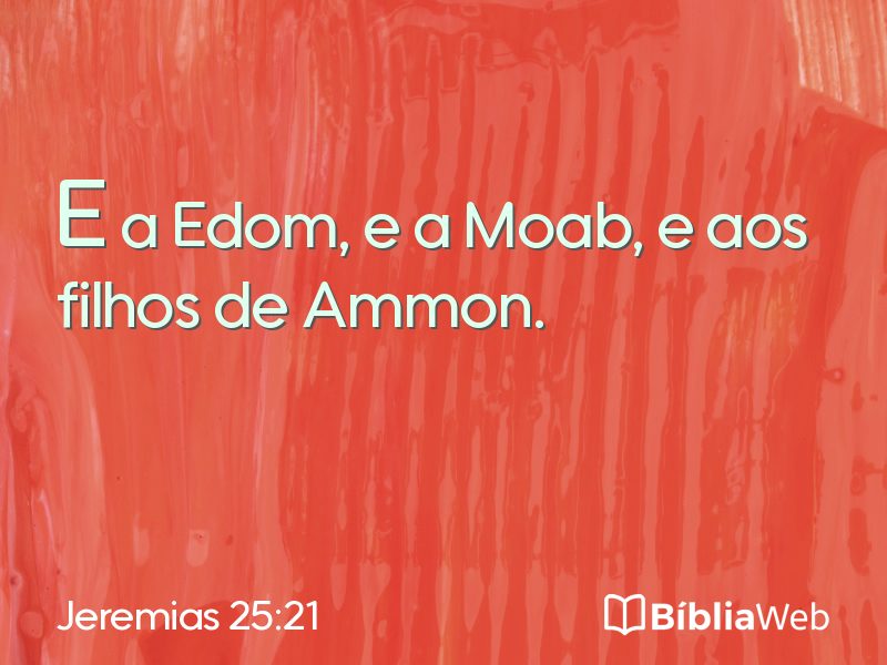 Jeremias 25:21 em imagem para compartilhar