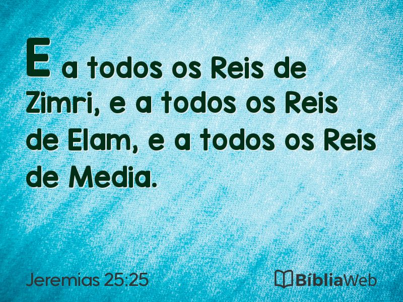 Jeremias 25:25 em imagem para compartilhar