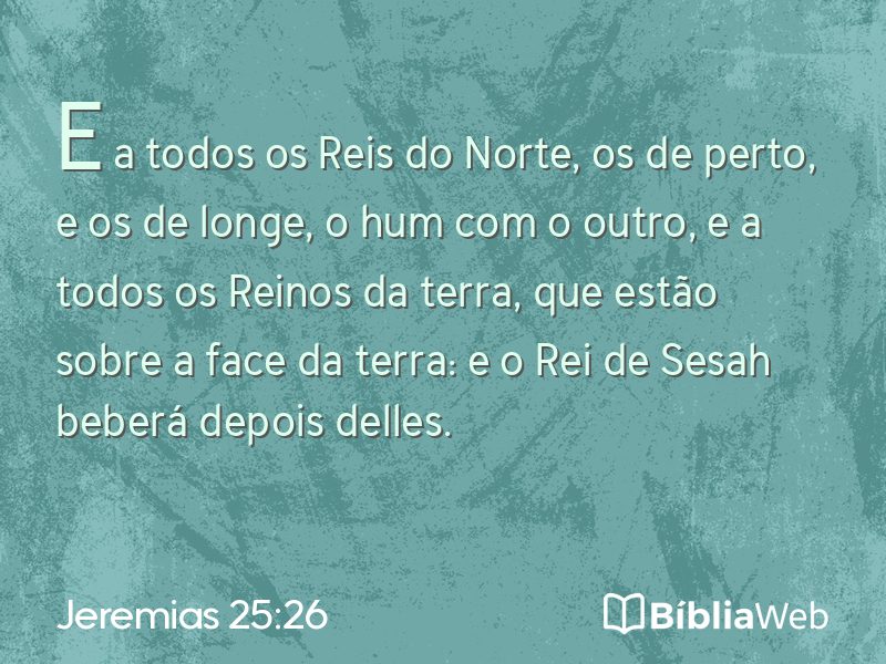 Jeremias 25:26 em imagem para compartilhar