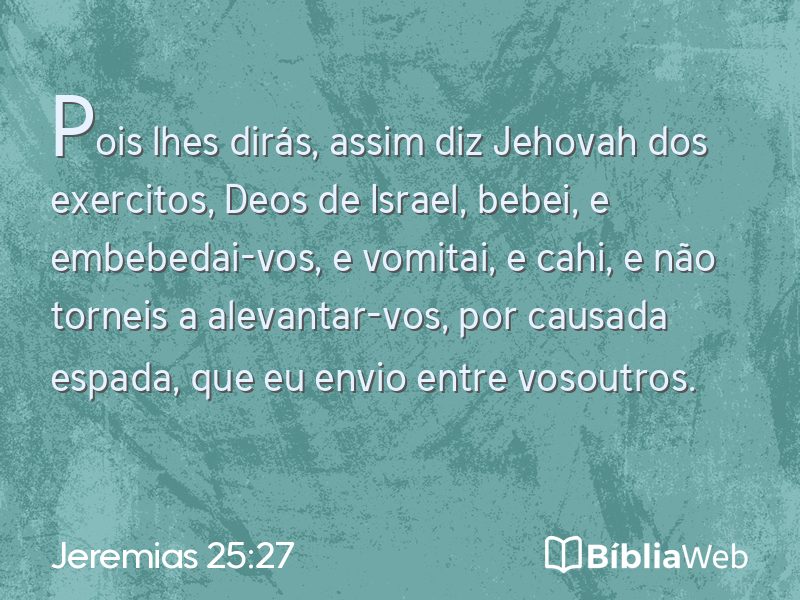 Jeremias 25:27 em imagem para compartilhar
