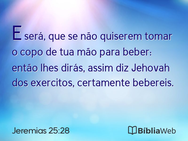 Jeremias 25:28 em imagem para compartilhar