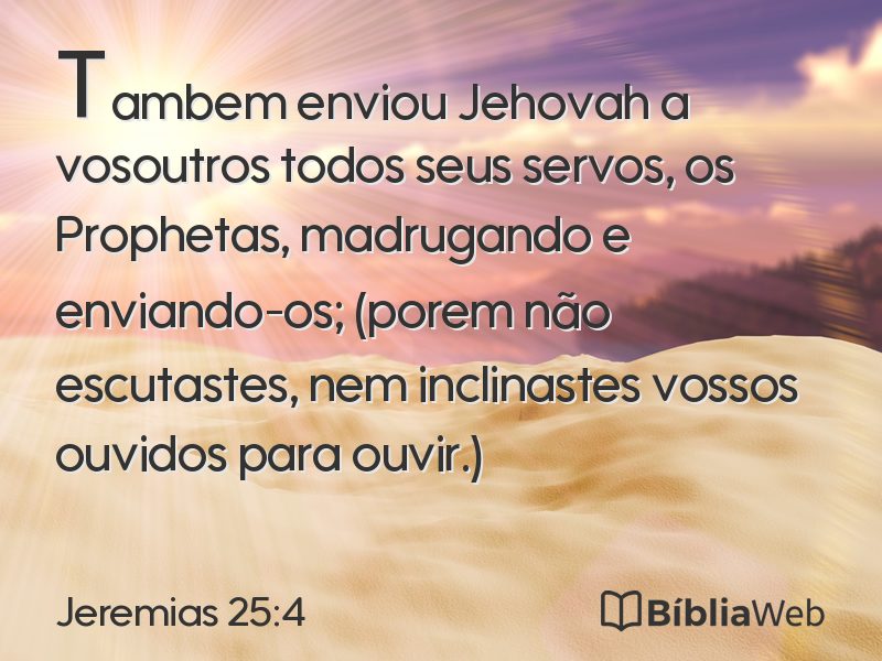 Jeremias 25:4 em imagem para compartilhar
