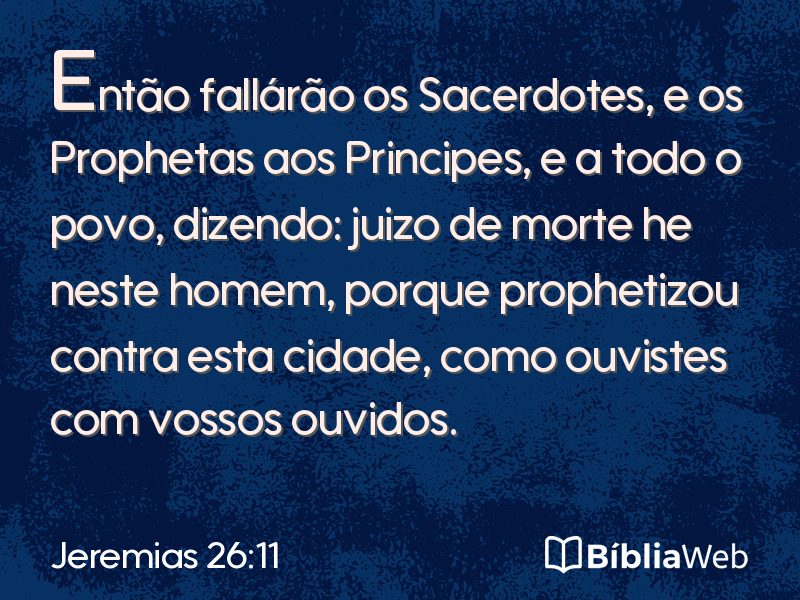Jeremias 26:11 em imagem para compartilhar