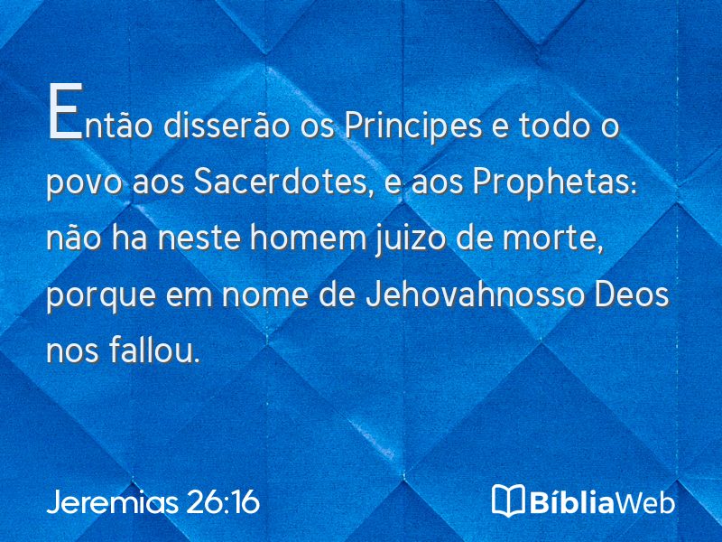 Jeremias 26:16 em imagem para compartilhar