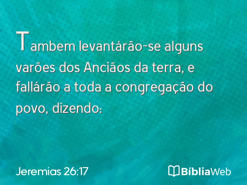 Jeremias 26:17 em imagem para compartilhar