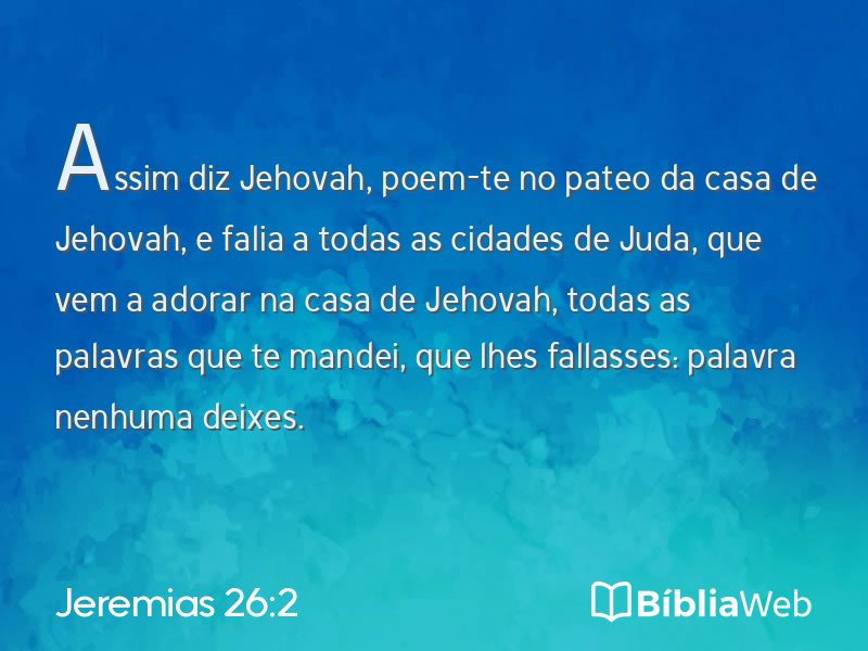 Jeremias 26:2 em imagem para compartilhar