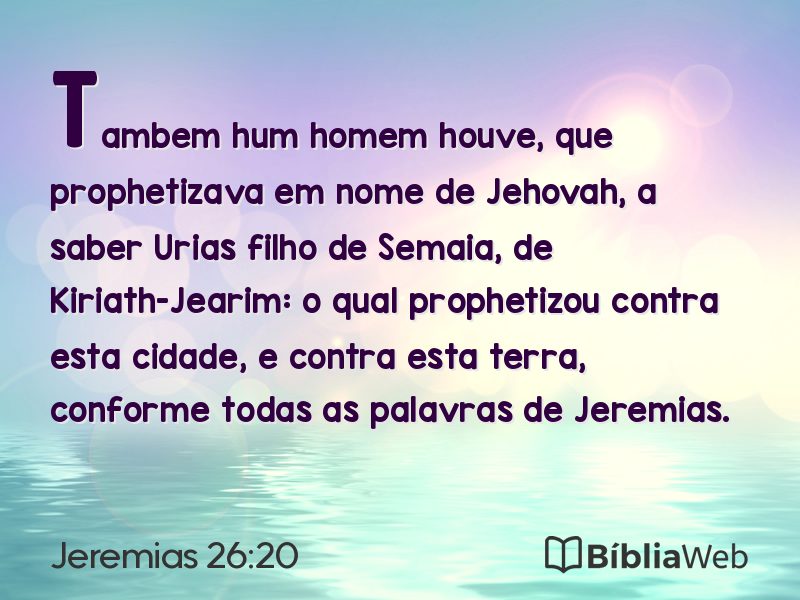 Jeremias 26:20 em imagem para compartilhar