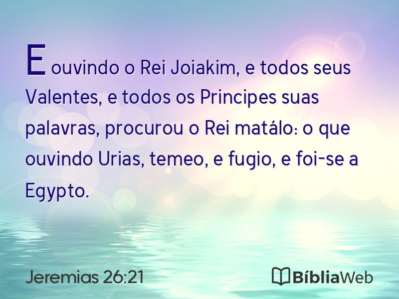 Jeremias 26:21 em imagem para compartilhar