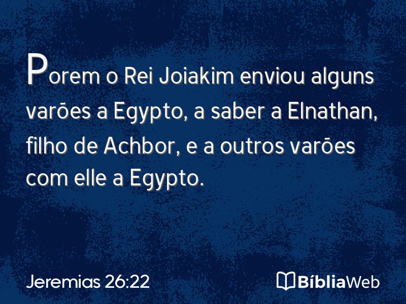 Jeremias 26:22 em imagem para compartilhar