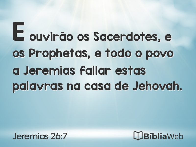 Jeremias 26:7 em imagem para compartilhar