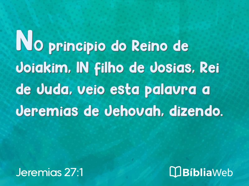 Jeremias 27:1 em imagem para compartilhar