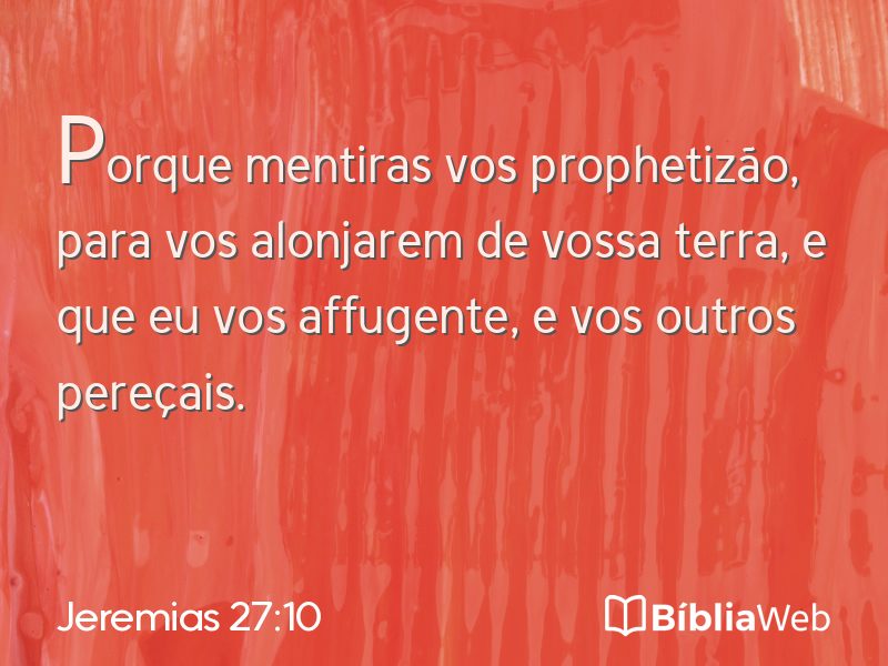 Jeremias 27:10 em imagem para compartilhar