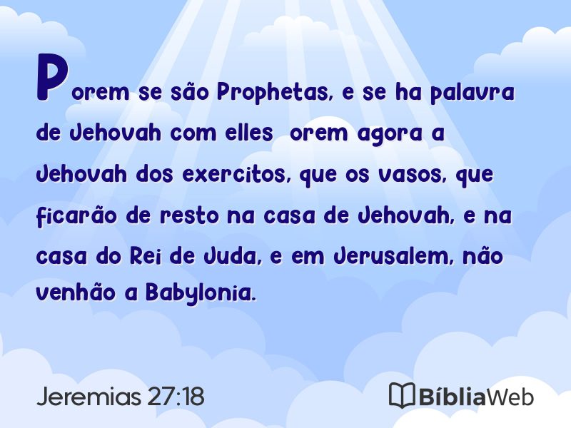Jeremias 27:18 em imagem para compartilhar
