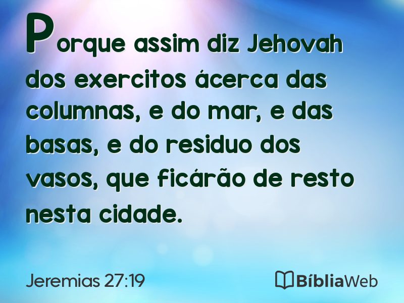 Jeremias 27:19 em imagem para compartilhar