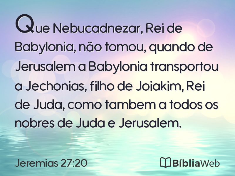 Jeremias 27:20 em imagem para compartilhar