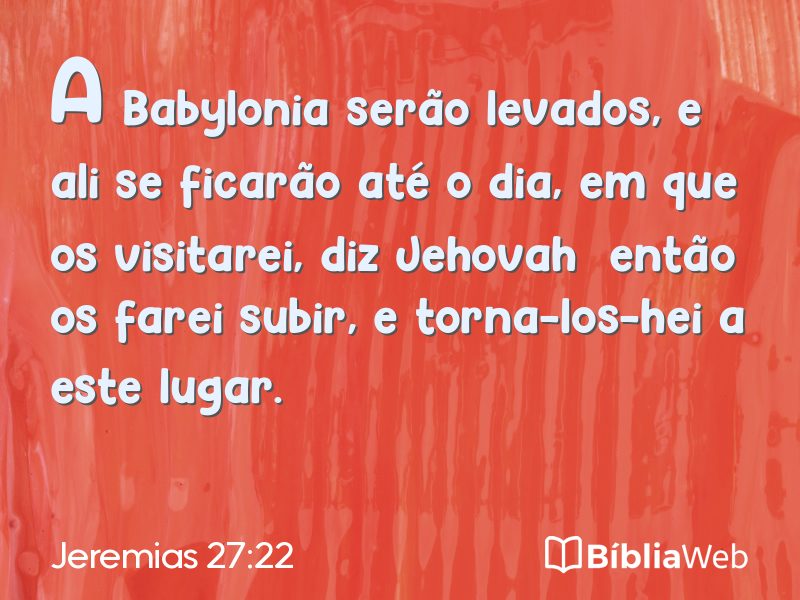 Jeremias 27:22 em imagem para compartilhar