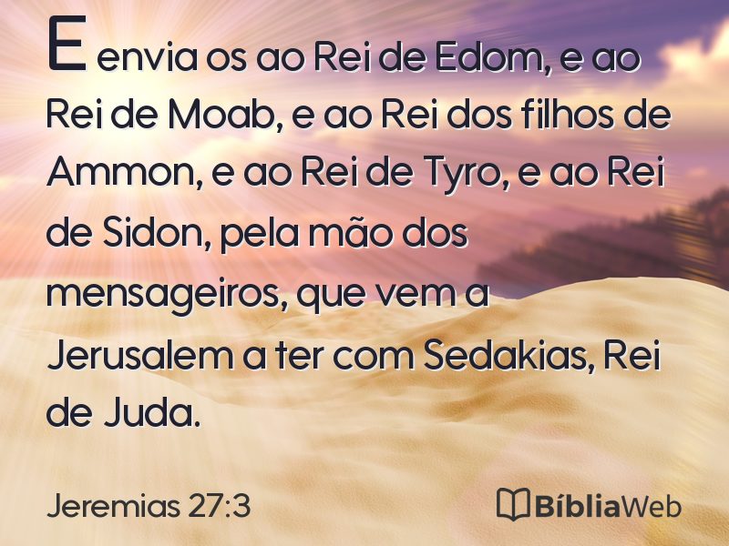 Jeremias 27:3 em imagem para compartilhar