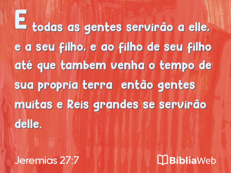 Jeremias 27:7 em imagem para compartilhar